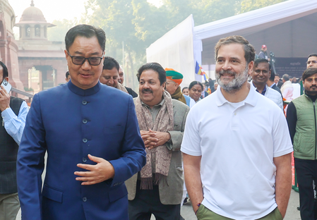 Rijiju reaches out to Rahul Gandhi, seeks support for delimitation bill Rijiju reaches out to Rahul Gandhi, seeks support for delimitation bill