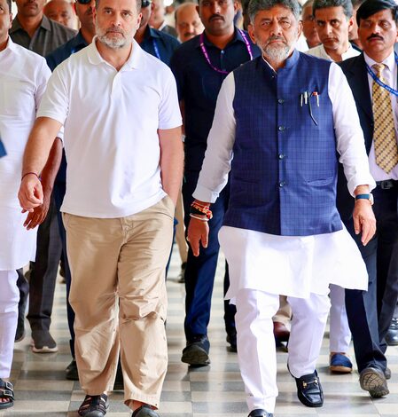 Lobbying on for vacant berth in Karnataka Cabinet as CM Shivakumar to meet LoP Gandhi Lobbying on for vacant berth in Karnataka Cabinet as CM Shivakumar to meet LoP Gandhi