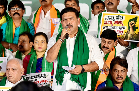 K’taka BJP chief writes to Tamil Nadu CM, seeks cooperation on Cauvery, Mekedatu K’taka BJP chief writes to Tamil Nadu CM, seeks cooperation on Cauvery, Mekedatu