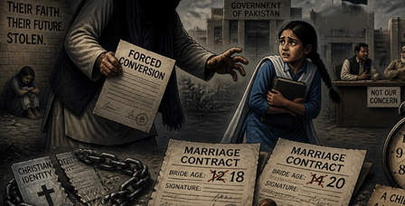 Institutional failures fuel child marriages, forced conversions of minorities in Pakistan: Rights body Institutional failures fuel child marriages, forced conversions of minorities in Pakistan: Rights body