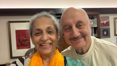 Swaroop Sampath receives Ayodhya Ram Mandir shawl as gift from Anupam Kher, says ‘filled with gratitude’