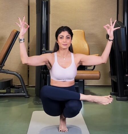 Shilpa Shetty flaunts her balancing skills: A little balance never hurt