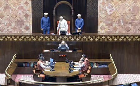 Rajya Sabha adjourned till 2 pm amid Oppn protest
