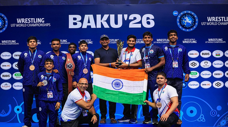 Sitender defends U17 wrestling world title as India sign off with 13 medals in Baku Sitender defends U17 wrestling world title as India sign off with 13 medals in Baku