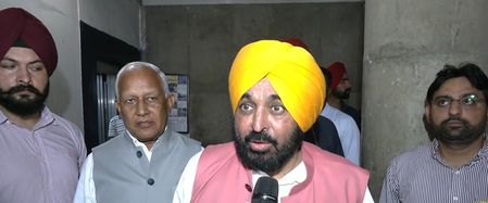 Punjab CM Mann takes swipe at Congress, says party consumed by infighting Punjab CM Mann takes swipe at Congress, says party consumed by infighting