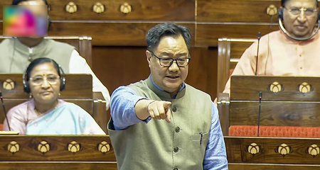 RS adjourned briefly amid uproar after Kharge raises Ram Temple donation issue; Rijiju demands apology RS adjourned briefly amid uproar after Kharge raises Ram Temple donation issue; Rijiju demands apology