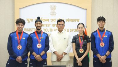 Sports Min Mandaviya felicitates squash star Anahat Singh and men’s team on World Jr. C’ships success Sports Min Mandaviya felicitates squash star Anahat Singh and men’s team on World Jr. C’ships success