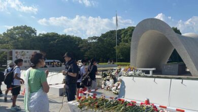 Japan: Indian envoy pays tribute to atomic bomb victims at Hiroshima Peace Memorial Park Japan: Indian envoy pays tribute to atomic bomb victims at Hiroshima Peace Memorial Park