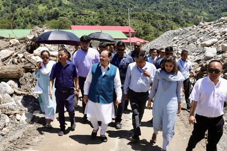 Led by PM Modi, Centre stands firmly with Arunachal flood victims, assures all support: Nadda