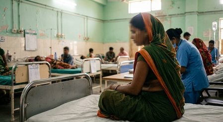 Bihar: Woman delivers twins, one in cab, other at hospital Bihar: Woman delivers twins, one in cab, other at hospital