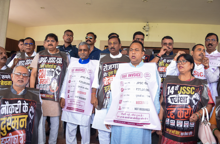 Huge uproar in Jharkhand Assembly over JPSC-JSSC recruitment issue on 2nd day of monsoon session