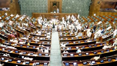 Lok Sabha adjourned for the day over intense sloganeering; Rijiju slams Oppn