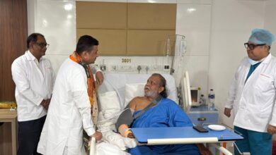 Bengal CM Adhikari visits ailing Mithun Chakraborty at hospital in Kolkata
