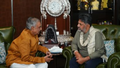 Karnataka Council Chairman Horatti meets CM Shivakumar as Cong prepares no-confidence motion Karnataka Council Chairman Horatti meets CM Shivakumar as Cong prepares no-confidence motion