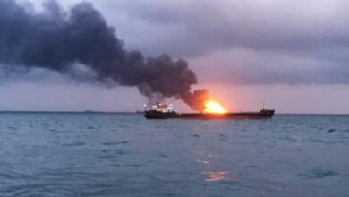 Merchant vessel catches fire after attack near Strait of Hormuz