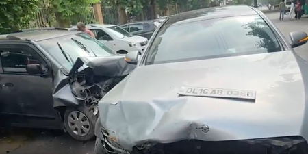 Delhi: Elderly woman killed after Mercedes collides with Wagon-R car in Narela Delhi: Elderly woman killed after Mercedes collides with Wagon-R car in Narela