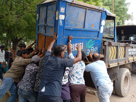Ahmedabad civic body removes 708 handcarts, thousands of encroachments in 15-day drive Ahmedabad civic body removes 708 handcarts, thousands of encroachments in 15-day drive
