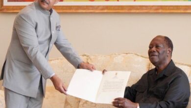 MoS Kirti Vardhan Singh calls on Cote d’Ivoire President, discusses growing partnership