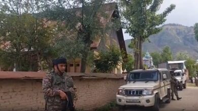 J&K Police conduct searches at 26 locations in Sopore in terror-link case J&K Police conduct searches at 26 locations in Sopore in terror-link case
