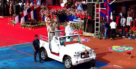 Amit Shah presents President’s Colour to Puducherry Police for distinguished service (Lead) Amit Shah presents President’s Colour to Puducherry Police for distinguished service (Lead)