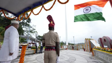 Har Ghar Tiranga: V-P Radhakrishnan hoists Tricolour in Sri Vijaya Puram Har Ghar Tiranga: V-P Radhakrishnan hoists Tricolour in Sri Vijaya Puram