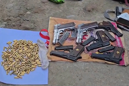 Bengal STF recovers huge cache of arms, ammunition from abandoned ECL quarters Bengal STF recovers huge cache of arms, ammunition from abandoned ECL quarters