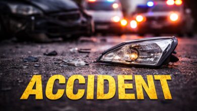 Six Gujarat youths killed as trailer truck hits van near Dhar in MP Six Gujarat youths killed as trailer truck hits van near Dhar in MP