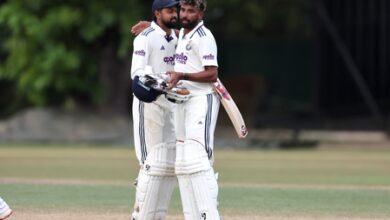 Jaiswal hits 61, Siraj slams hat-trick of sixes as India seal six-wicket win in warm-up game Jaiswal hits 61, Siraj slams hat-trick of sixes as India seal six-wicket win in warm-up game
