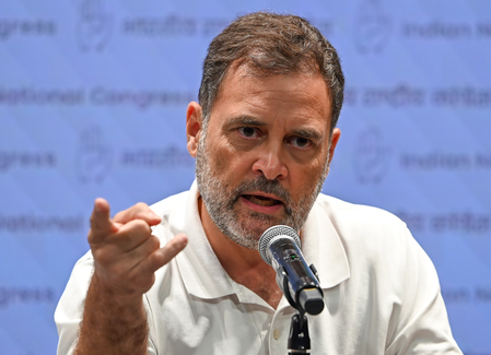 Rahul Gandhi continues to face questions over alleged dichotomy on student protests Rahul Gandhi continues to face questions over alleged dichotomy on student protests