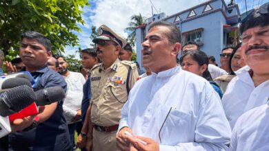 Bengal CM Adhikari’s chopper makes emergency landing because of bad weather Bengal CM Adhikari’s chopper makes emergency landing because of bad weather
