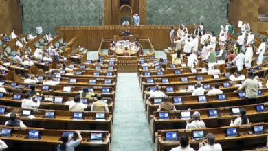 Lok Sabha adjourned till noon seconds after reconvening
