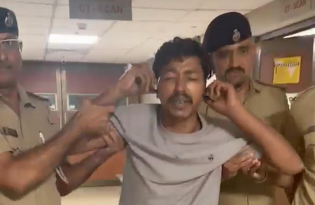 Security guard arrested for raping Ahmedabad student shot in leg while trying to flee police custody Security guard arrested for raping Ahmedabad student shot in leg while trying to flee police custody