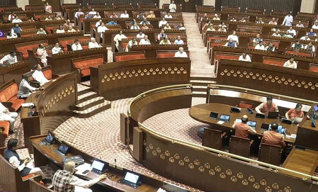 Rajya Sabha adjourned briefly amid Oppn uproar