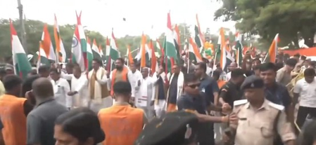 CM Samrat Choudhary leads Tiranga Yatra in Patna, thousands join
