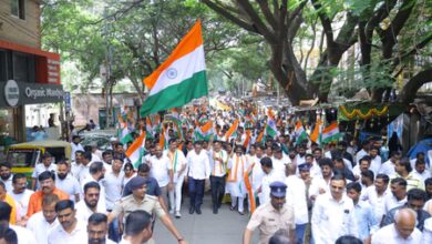 BJP launches ‘Har Ghar Tiranga’ campaign in Bengaluru, says ‘we need not learn patriotism from Congress’ BJP launches ‘Har Ghar Tiranga’ campaign in Bengaluru, says ‘we need not learn patriotism from Congress’