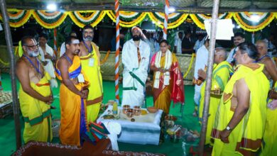 Telangana conducts ‘Varuna Yagam’ to pray for abundant rainfall Telangana conducts ‘Varuna Yagam’ to pray for abundant rainfall