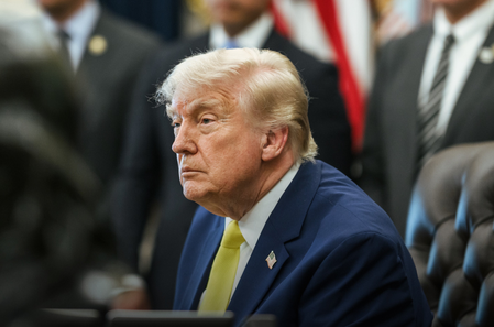 Trump defends splitting childhood vaccines