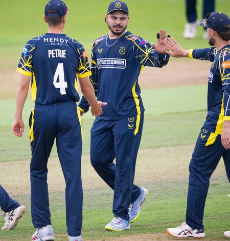 Ashutosh Sharma ruled out of Hampshire’s One-Day Cup clash with Derbyshire due to injury