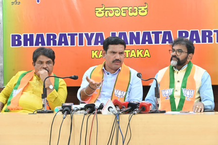 Party will continue to stand by Bidadi farmers, says K’taka BJP chief Vijayendra Party will continue to stand by Bidadi farmers, says K’taka BJP chief Vijayendra