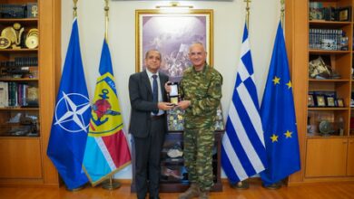 Indian Ambassador meets Greek military chief