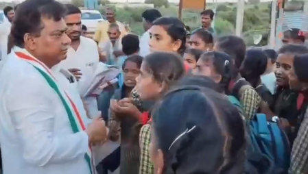 Karnataka Minister Patil pulls up officials after RTC bus driver leaves schoolgirls stranded in Vijayapura Karnataka Minister Patil pulls up officials after RTC bus driver leaves schoolgirls stranded in Vijayapura