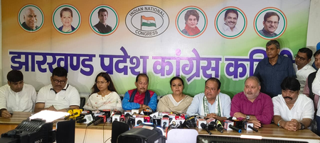 Jharkhand’s Congress ministers accuse BJP of plotting unrest under cover of student agitation Jharkhand’s Congress ministers accuse BJP of plotting unrest under cover of student agitation