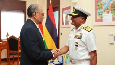 India Navy Chief meets Mauritius PM, reviews maritime security cooperation