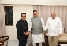 Madhya Pradesh CM meets Gujarat counterpart during investment outreach