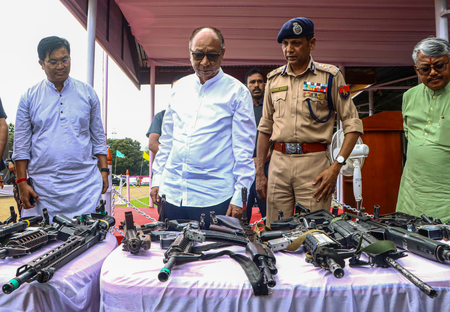 Manipur CM asks people to surrender illegal arms within 15 days, warns of action under law Manipur CM asks people to surrender illegal arms within 15 days, warns of action under law