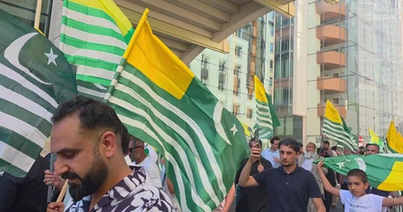 Kashmiri diaspora stages protest march in Belgium; condemns atrocities by Pak forces in PoK Kashmiri diaspora stages protest march in Belgium; condemns atrocities by Pak forces in PoK