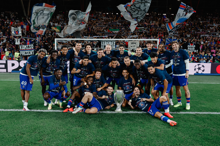 Kvaratskhelia, Doue help PSG retain UEFA Super Cup crown