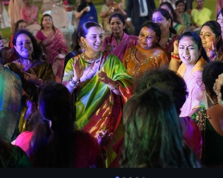 Kangana Ranaut shares pictures from celebrations of her first ‘Teej’ at Delhi CM Rekha Gupta’s house