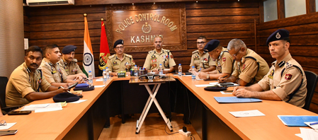 J&K DGP chairs hybrid operational review meeting with police, CAPF J&K DGP chairs hybrid operational review meeting with police, CAPF