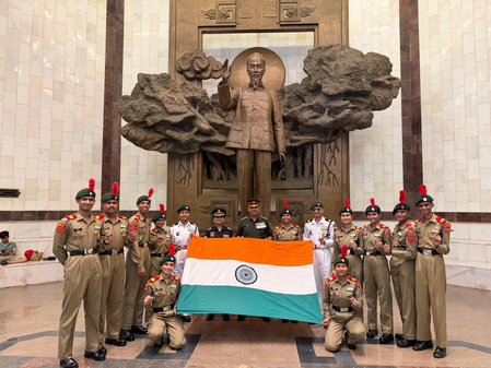 Indian NCC delegation visits Presidential Palace in Vietnam, pays respects to Ho Chi Minh Indian NCC delegation visits Presidential Palace in Vietnam, pays respects to Ho Chi Minh